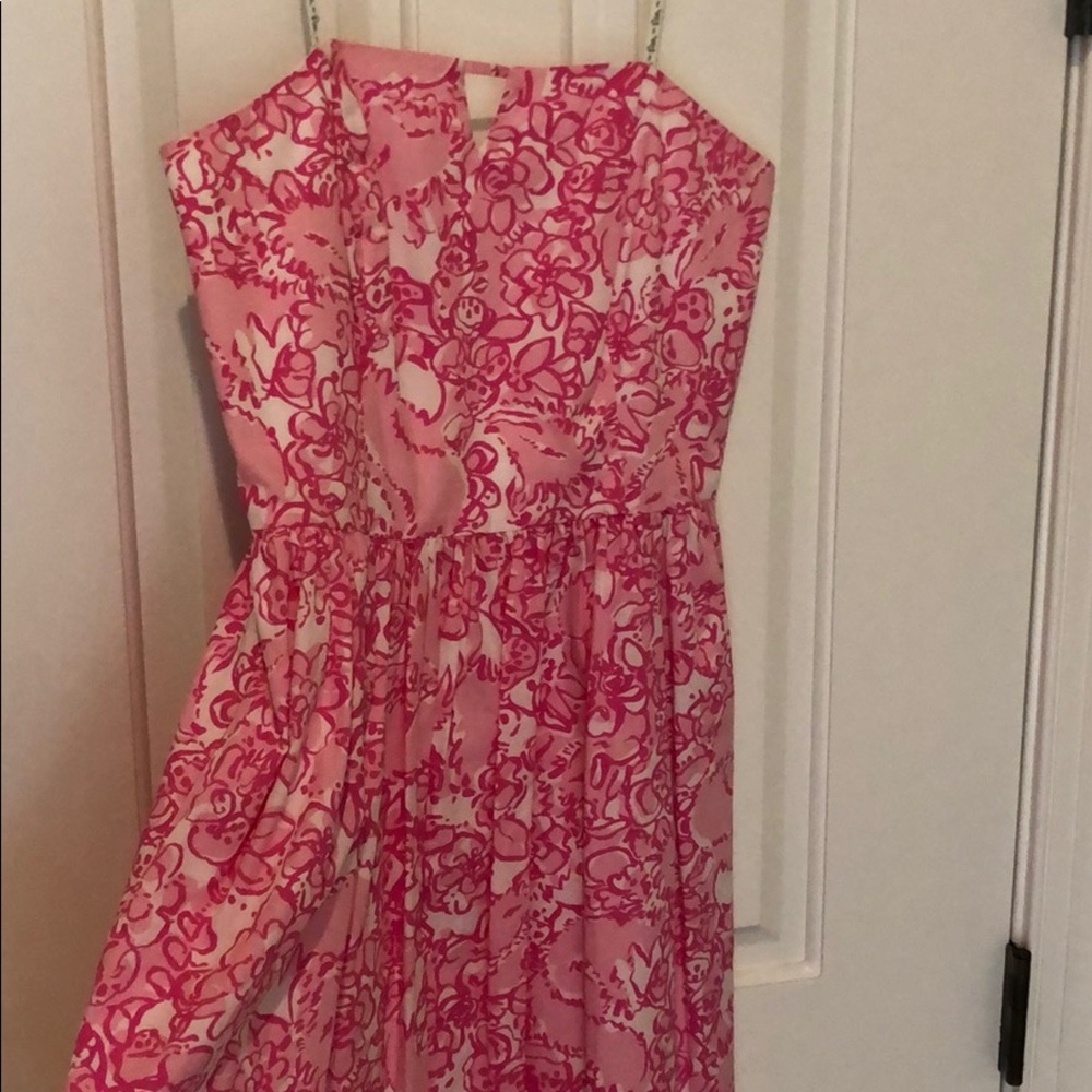 Lilly Pulitzer Pink strapless dress